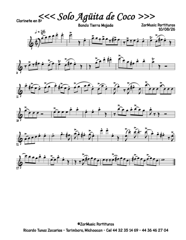La imagen puede contener una previsualizacion de una partitura